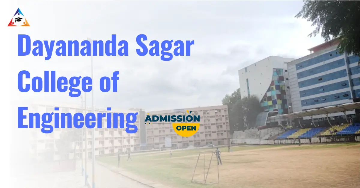 Dayananda Sagar College of Engineering Admission Banner