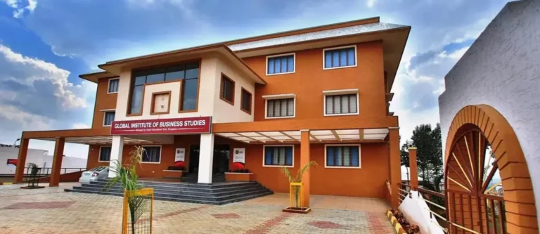 GIBS Business School Bangalore campus building exterior on a sunny day